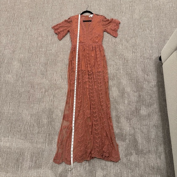 Socialite Lace Maxi Romper Dress - Picture 10 of 11